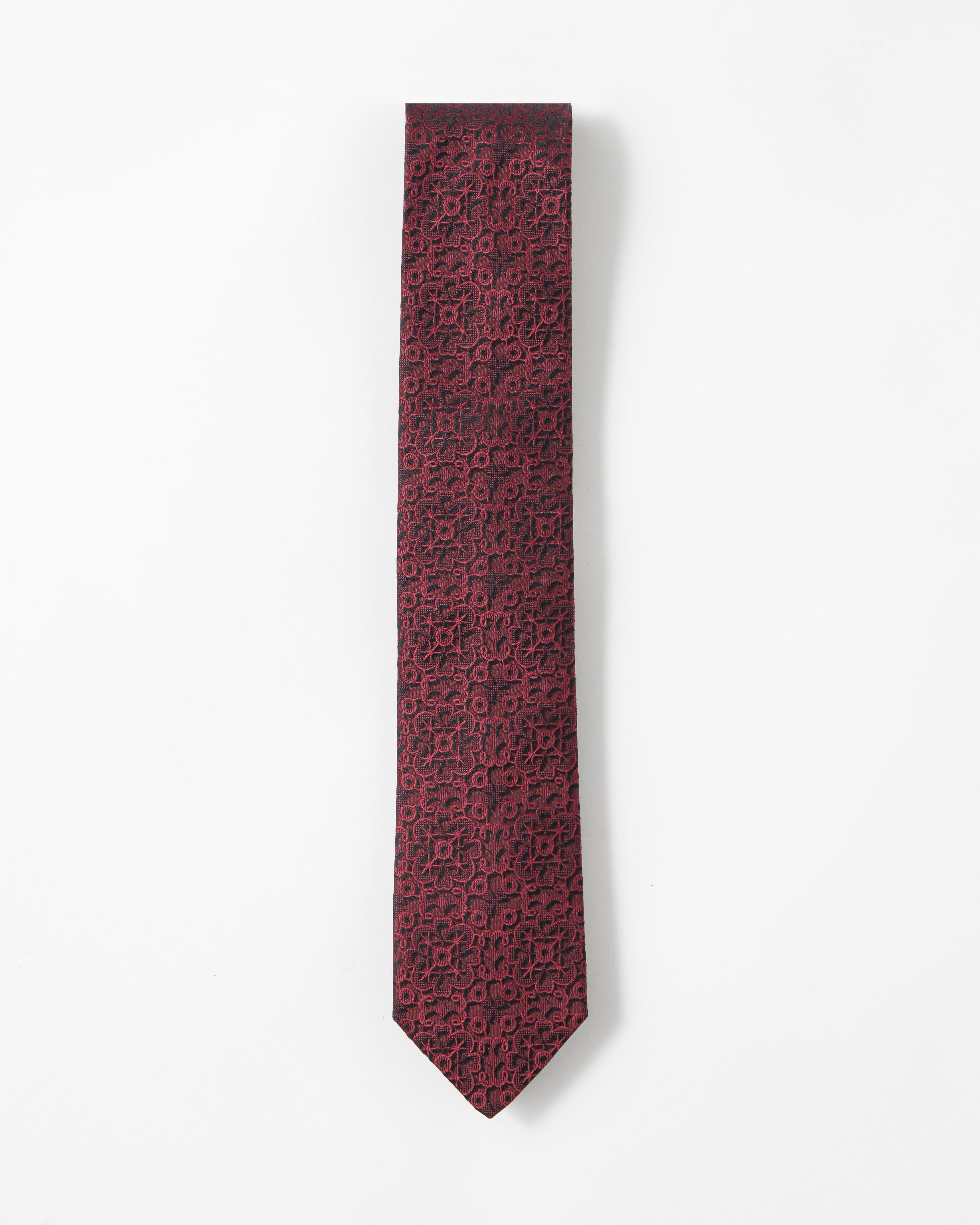Bordeaux Lace Tie