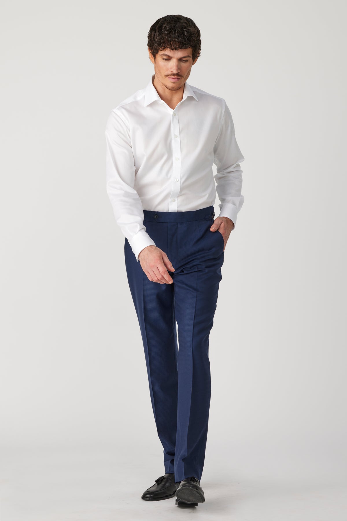 BLUE BEVERLIE TROUSER